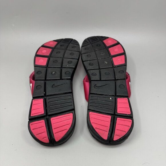 Nike Comfort Footbed Women's 11 Thong Sandals Flip Flops Black & Pink - Picture 7 of 7